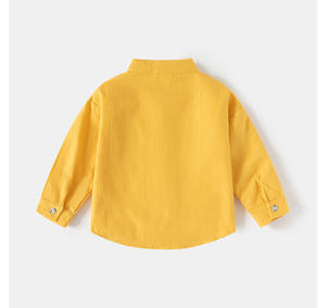 <span class=keywords><strong>Chemise</strong></span> unie à manches longues pour garçon, collection Printemps 2026 – <span class=keywords><strong>Jaune</strong></span>, Bleu, Blanc, Vert - Product Image 6