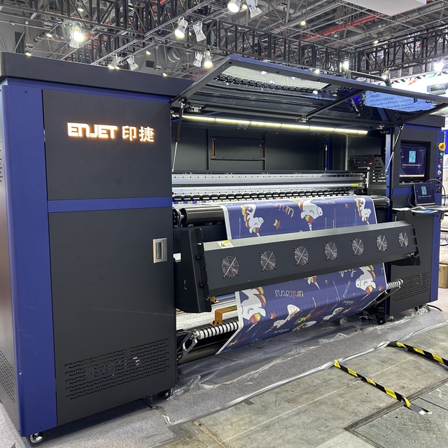 ENJET Industrial Large Format 1.9m 3.2m Roll-to-Roll Sublimation Printer 8-heads I3200 Industrial Dye Sublimation Printer