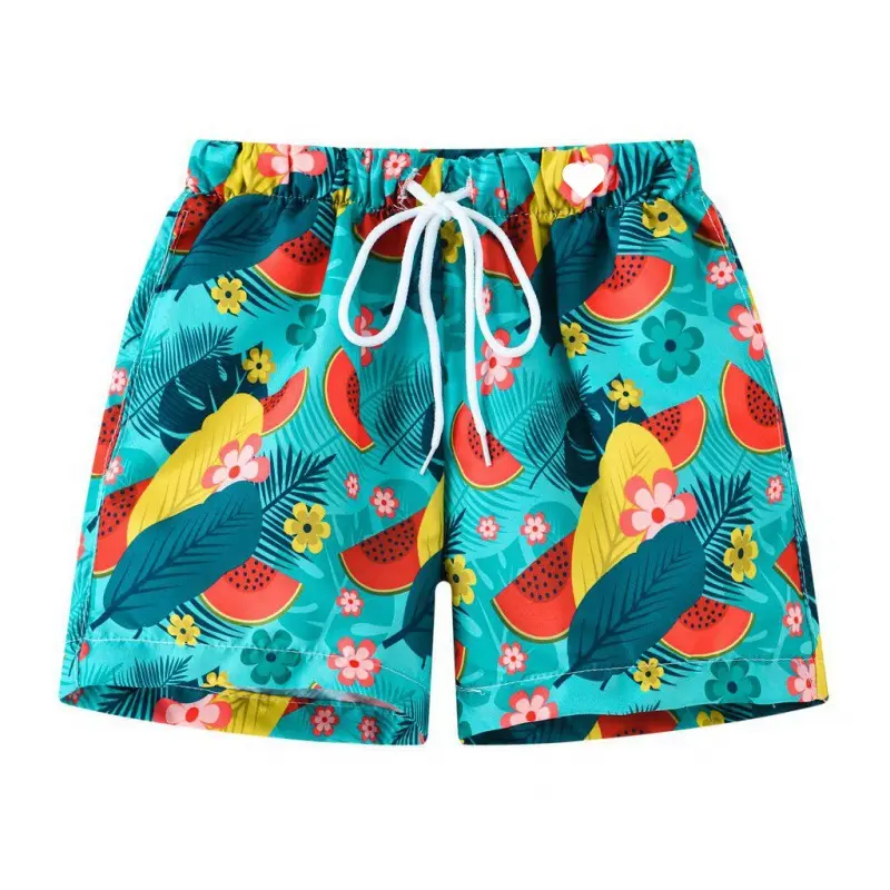 Benutzer definierte Quick Dry Kinder Junge Strand Shorts Swim Print Short Beach Surf Schwimmen Strand Bades horts