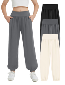 Pantalon de sport ample et respirant à séchage rapide pour femme, taille XL, idéal pour la course, la danse et le yoga - Product Image 1