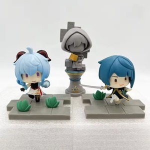 Set de 7 Figuras de Acción de PVC de la Serie <span class=keywords><strong>Genshin</strong></span> <span class=keywords><strong>Impact</strong></span> Liyue Battlefield <span class=keywords><strong>Heroes</strong></span>, Ganyu y Keqing - Product Image 4