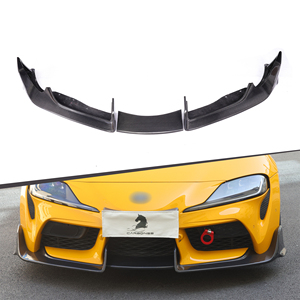 Fibra di carbonio 3 pezzi anteriore labbro sportivo Kit prestazioni accessori di Tuning esterno parti per Toyota Supra A90 2019 +