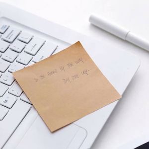 Cute Minimalist Boxed Memo Pads Kraft Paper & White Sticky Notes Office & <b>Creative</b> <b>Gift</b> Stationery - Product Image 5