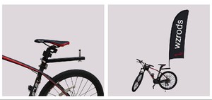 <span class=keywords><strong>Soporte</strong></span> de Bicicleta Ligero y Único de Wisezone de Weihai para Publicidad Móvil en la Calle, para Banderas Rectangulares, en Forma de Lágrima y de Pluma - Product Image 3