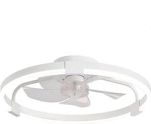 19.7-inch Best Bedroom Fancy Modern Affordable Dc Ceiling Fan with <b>Light</b> Pendant and Remote Home <b>Leaves</b> - Product Image 1