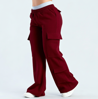 Leggings de corte en V con diseño cruzado y efecto moldeador suave, Pantalones cortos de malla Dolphin de secado rápido, Pantalones de trabajo de algodón de malla French Terry de alto gramaje 460 g/m²