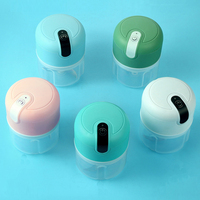 Presse-Ail Électrique Portable USB pour Usage Domestique, Mini Hachoir Alimentaire en Plastique avec Lames en Acier Inoxydable