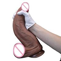 Consoladores súper grandes 7,5 Cm * 34Cm silicona líquida consolador realista pene artificial suave juguetes sexuales para mujeres adultas Xx.Xx %