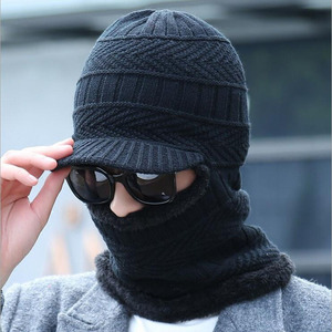 <span class=keywords><strong>Cagoule</strong></span> d'hiver unisexe, tricoté, en laine, chaud, en peluche thermique, <span class=keywords><strong>casquette</strong></span> de neige, masque Ninja, unisexe, pour hommes et femmes, nouvelle collection 2020 - Product Image 3