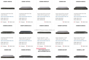 Commutateur d'entreprise HW CE6855-48XS8CQ 48*10GE SFP+ 8*100GE QSFP28 02355KTK 02355KTL - Product Image 3