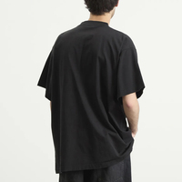 T-shirt en coton surdimensionné à col rond, imprimé avec un motif personnalisé, poids lourd 200-300 GSM
