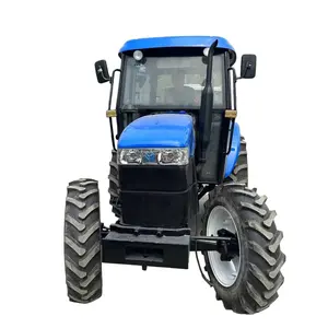 มือสองฮอลแลนด์ SNH704ใหม่4x4 tracteur Agricole complet 70HP เครื่องตัดหญ้าแบบรวมเครื่องตัด