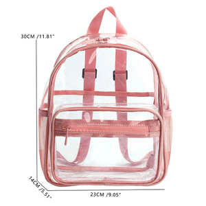 Customizable logo high-quality casual PVC transparent school <b>backpack</b> <b>waterproof</b> transparent <b>backpack</b> zipper - Product Image 1