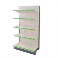 Robustes Doppelseitiges Supermarkt-Regal Metallisches Gondel-Display-Element Schnelle Installation für Lebensmittelhandel