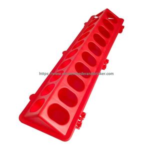 Mangeoire Automatique en Plastique Durable YYB 28 Trous pour Oiseaux, Poulets, Cailles, Râtelier à Grains - Product Image 3