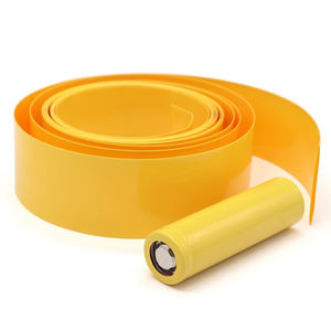 Tubo Termocontraíble de PVC Amarillo de 30 mm, Funda Aislante para Baterías 18650, Material Termocontraíble para Paquetes de Baterías - Product Image 1