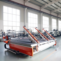 Hochwertige Geräuscharme CNC-Glasschneidemaschine mit Faserlaser-Positionierung Motorgetrieben 380V 10KW 800-1000 Stück/Tag Kapazität
