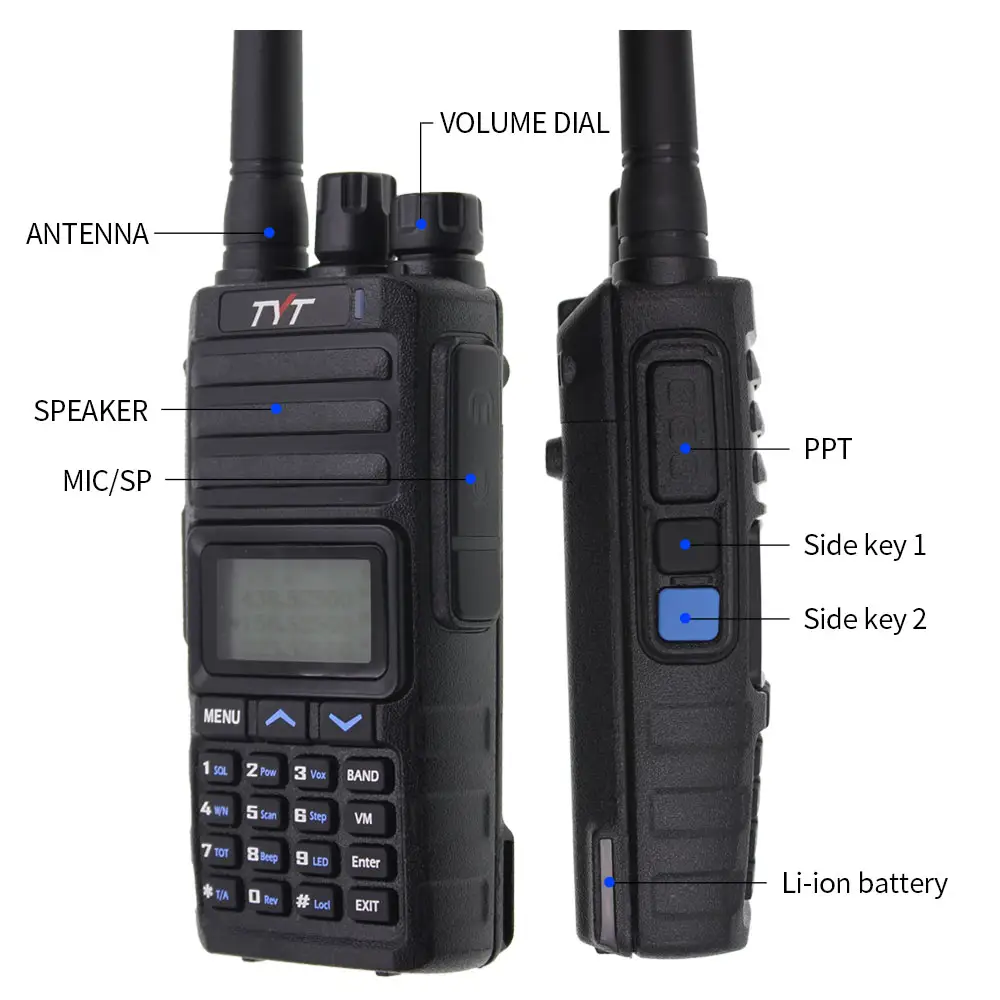 TYT TH-350 Tri-Band VHF136-174/220-260MHz UHF400-470MHz walkie talkie phone