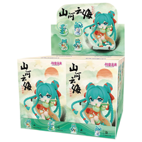Vente en gros de figurines d'anime Miku authentiques, boîte mystère, style ancien, montagnes et rivières, ornement de mer de nuages, cadeau, boîte mystère d'anime