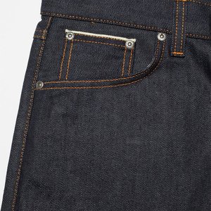 <strong>Wholesale</strong> Mens Denim <strong>Jeans</strong> Selvedge Denim Straight Leg Raw Denim Dark Indigo Custom <strong>Label</strong> OEM ODM Bulk Supply - Product Image 2