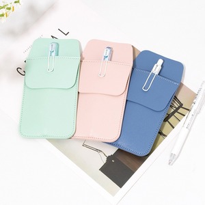 Estuche para bolígrafos de enfermera, de cuero PU color caramelo, a prueba de fugas, resistente al desgaste, portátil, bolsa de almacenamiento para bolígrafos estilográficos, grande - Product Image 3