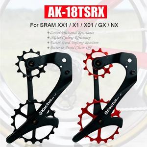 Dérailleur arrière <span class=keywords><strong>KACTUS</strong></span> 18TSRX en céramique de fibre de carbone 12T - 18T roue de guidage de poulie vtt accessoires de vélo de route pour SRAM X1 XX1 GX NX - Product Image 5