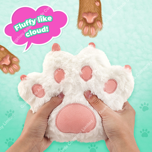 مخصص 22 قط شكل باو ألعاب قطيفة 3 ألوان ظريفة إبداعية محشوة باو ألعاب فريدة لمخلب القط من القطيفة ألعاب القط وسادة رمي اليد - Product Image 3