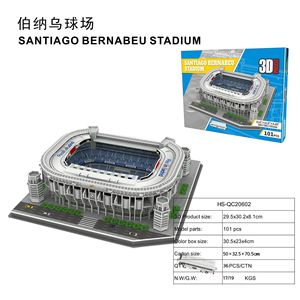 Rompecabezas de Papel 3D, Modelo del <span class=keywords><strong>Estadio</strong></span> Santiago Bernabéu, Arquitectura de <span class=keywords><strong>Estadio</strong></span> de Fútbol para Armar, con Diseños Icónicos Nacionales e Internacionales - Product Image 5