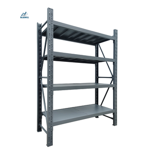 Warehouse 4 Tier Iron Boltless Racking <strong>Industrial</strong> Garage <strong>Shelves</strong> Storage Rack <strong>Units</strong> - Product Image 1