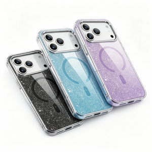 Custodia per <span class=keywords><strong>iPhone</strong></span> 17 <span class=keywords><strong>Pro</strong></span> <span class=keywords><strong>Max</strong></span> <span class=keywords><strong>con</strong></span> Glitter e Brillantini, Compatibile <span class=keywords><strong>con</strong></span> MagSafe, Antiurto e <span class=keywords><strong>Protezione</strong></span> <span class=keywords><strong>Fotocamera</strong></span> - Product Image 1