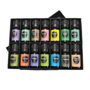 Luxy Natural Aromatherapy Diffuser Plant Fragrance Oil Set Top 6/8/10/14 Bottle 100 Pure Compound Essential Oil Set With Got Box