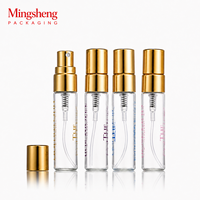 Flacon de parfum miniature en PP personnalisé Mingsheng 3ml 5ml 8ml 10ml, vaporisateur de parfum portable pour emballage de fragrance
