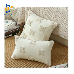 Innermor luxe noël <span class=keywords><strong>bohème</strong></span> Floral housse de coussin motif géométrique tufté décoratif jeter oreiller pour chambre décor à la maison - Product Image 1