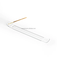 Porte-encens en acrylique au design simple, brûleur d'encens en cristal transparent pour la décoration