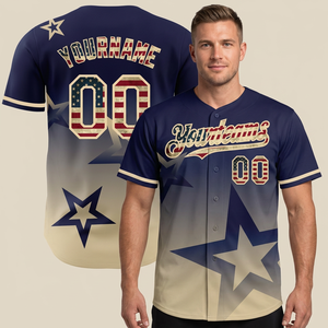 Camiseta de Béisbol Personalizada al por Mayor, Ropa Deportiva con Botones, Nombre del Equipo y Logotipo Personalizados, Unisex, Cosida a Medida, Talla Grande - Product Image 1