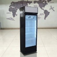 Refrigerador Vertical Comercial para Botellas de Cerveza con Control Mecánico de Temperatura LED de Gran Capacidad y Estantes Ajustables