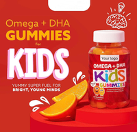 Bonbons gélifiés multivitaminés à marque privée OEM, complexe avec Omega + DHA pour adultes