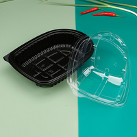 Conteneur en plastique PP portable, écologique et recyclable, personnalisé, avec couvercle anti-buée pour l'emballage de la viande (poulet rôti et canard)