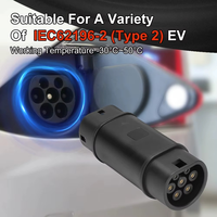 Adaptador de Cargador para Vehículos Eléctricos de 22KW GBT a IEC 62196-2, Enchufe de Carga para Automóvil AC380V 32A Trifásico