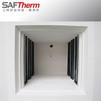 Four à moufle de laboratoire de type boîte STM-36-14 1400°C 36 L, haute température, économe en énergie, programmable, en fibre céramique d'alumine