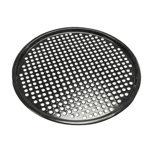 Vente directe usine – Plateau à pizza perforé antiadhésif en maille métallique, pour four, noir / maille de 10 mm d'ouverture, pour la maison et la restauration - Product Image 2