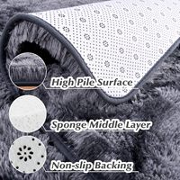 Tapis shag modernes doux et moelleux de haute qualité pour salon, chambre d'enfant, décoration intérieure, tapis shag pour chambre de bébé