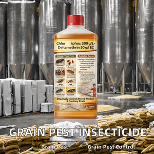 Insecticide liquide Chlorpyrifos 300 G/L Plus Deltamethrin 50 G/L EC pour la lutte antiparasitaire des grains en entrepôt - Product Image 2