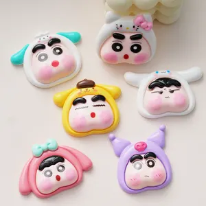 New Style Kawaii Cartoon Flatback Cabochon Resin Accessories For Phone Case DIY Refrigerator Magnet Key Chain Pendant