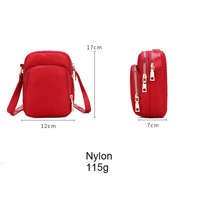 Anhui367 tas selempang kecil ponsel modis, tas dompet saku bahu tas ponsel Logo kustom dengan tali leher