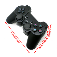 Manette analogique sans fil 2,4 GHz, mini joystick 2 en 1, manette de jeu pour 2 joueurs, USB non inclus, batterie non incluse pour PC, console de jeu MAME