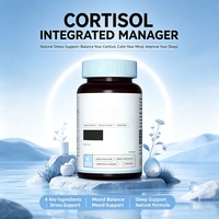 Capsules de cortisol en gros personnalisées LUVVITA avec extrait d'ashwagandha, de safran, de magnésium, de L-théanine, soutien immunitaire pour adultes, aide au sommeil