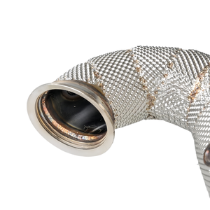 Système d'échappement OEM 304 Down Pipe pour <span class=keywords><strong>Mercedes</strong></span> <span class=keywords><strong>Benz</strong></span> CLA45 <span class=keywords><strong>A45</strong></span>/A45S <span class=keywords><strong>AMG</strong></span> 2.0T 2010-2024, tuyaux d'échappement Downpipe avec bouclier thermique - Product Image 3