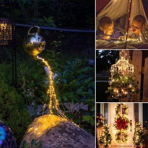Guirnalda de Luces Solares de 200 Luces, Luces de <span class=keywords><strong>Navidad</strong></span> Impermeables para Exteriores, Lámpara <span class=keywords><strong>Solar</strong></span> para Decoración de Jardín - Product Image 3
