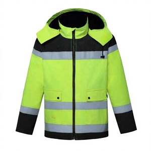 Cheap Logo Custom Logo High Visibility Bomber <b>Jacket</b> Fleece Lined <b>Waterproof</b> Traffic Control <b>Hi</b> <b>Vis</b> Reflective Safety <b>Jacket</b> - Product Image 1
